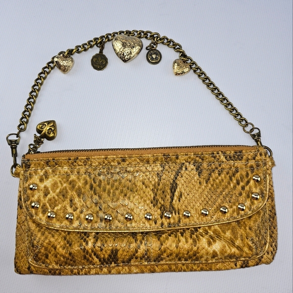 Kathy Van Zeeland Python Print Clutch - Picture 1 of 7